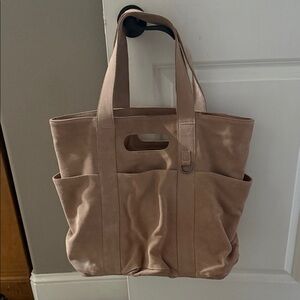 Free People Suede Tan Tote Bag